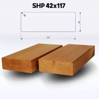 پروفیل چوب ترموود SHP 42x117