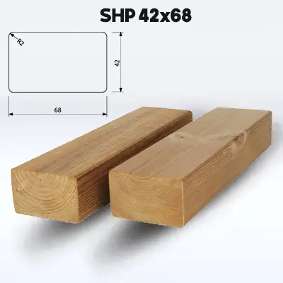پروفیل چوب ترمووود SHP 42×68